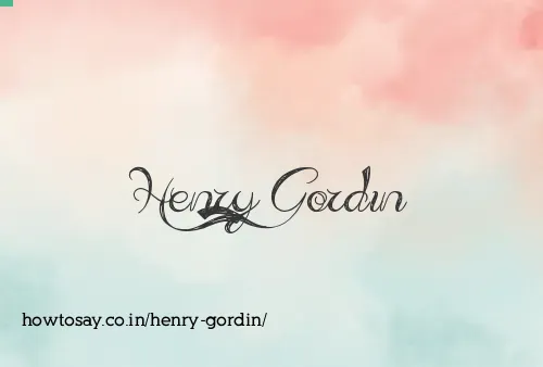 Henry Gordin