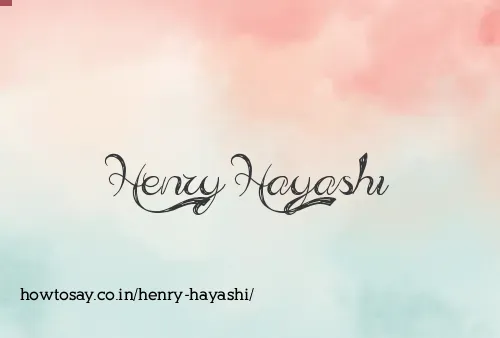 Henry Hayashi