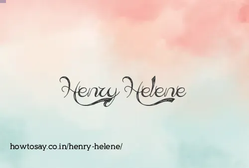 Henry Helene