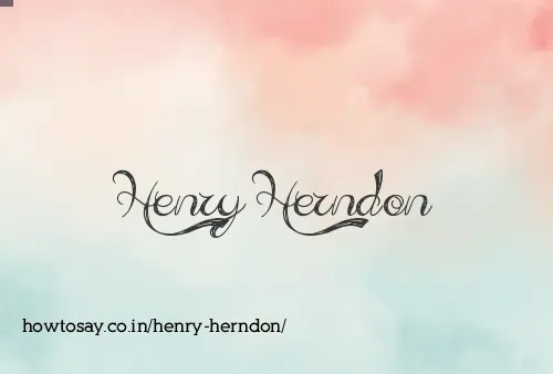 Henry Herndon
