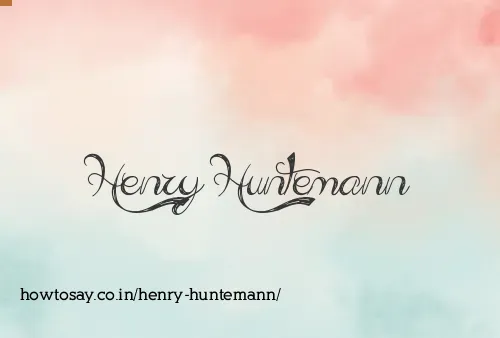 Henry Huntemann