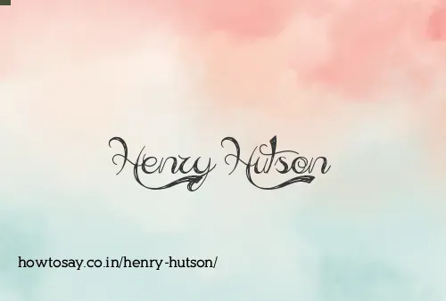 Henry Hutson