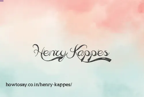 Henry Kappes