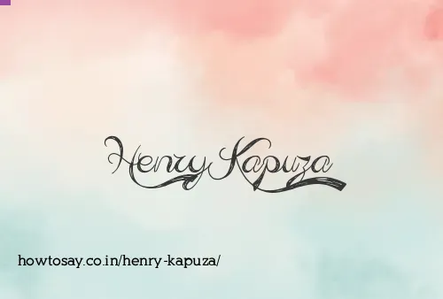 Henry Kapuza