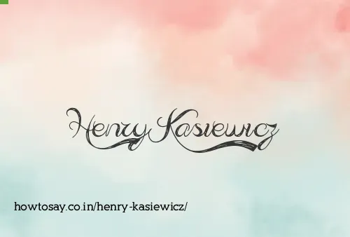 Henry Kasiewicz
