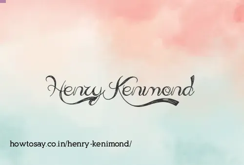 Henry Kenimond