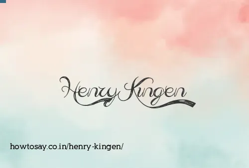 Henry Kingen