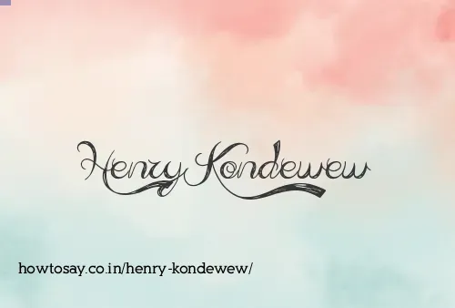 Henry Kondewew