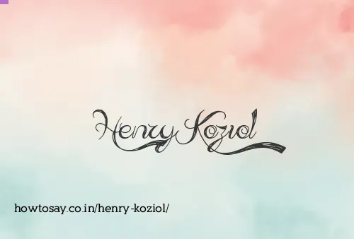 Henry Koziol