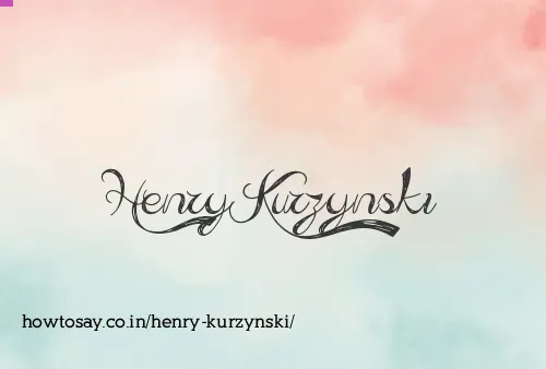 Henry Kurzynski