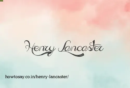 Henry Lancaster