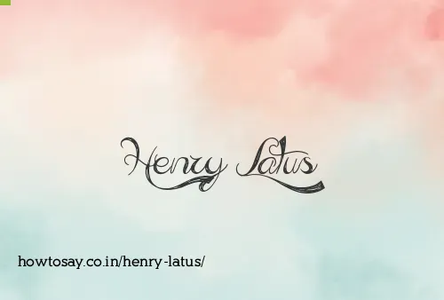 Henry Latus