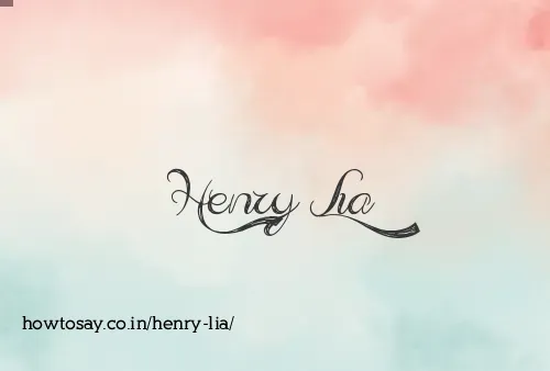 Henry Lia