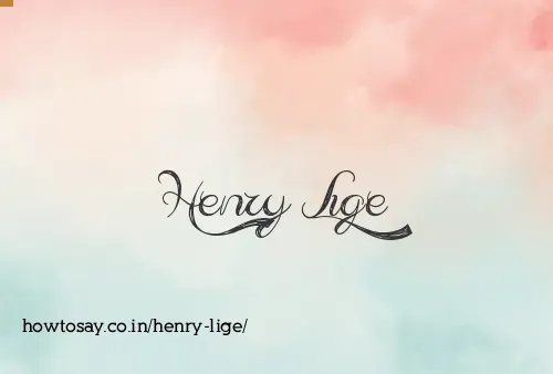 Henry Lige