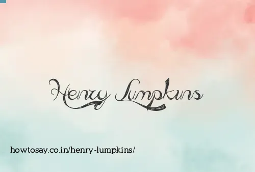 Henry Lumpkins