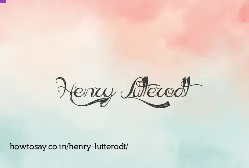 Henry Lutterodt