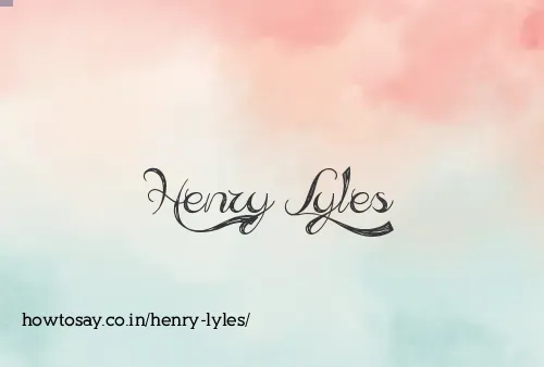Henry Lyles