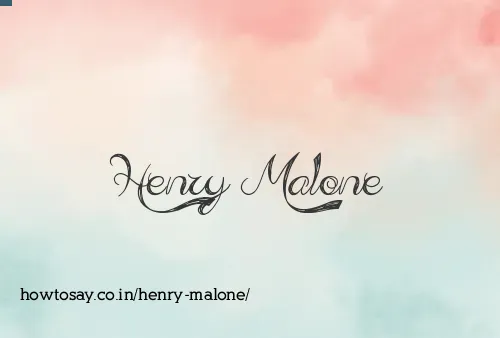 Henry Malone