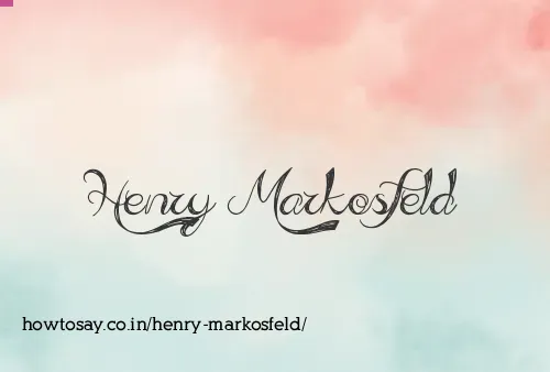 Henry Markosfeld