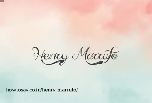 Henry Marrufo