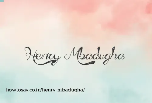 Henry Mbadugha