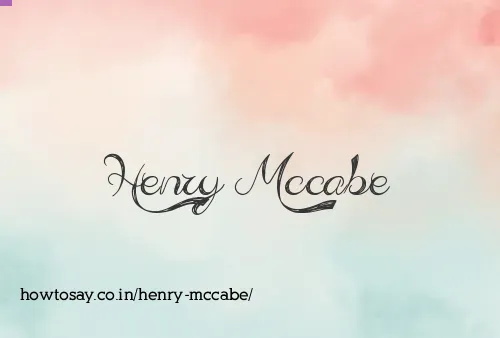 Henry Mccabe