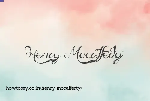 Henry Mccafferty