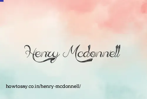 Henry Mcdonnell