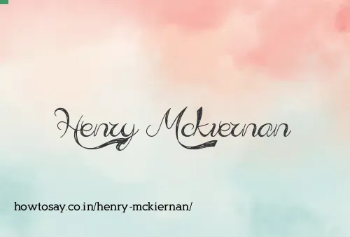 Henry Mckiernan