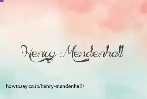 Henry Mendenhall