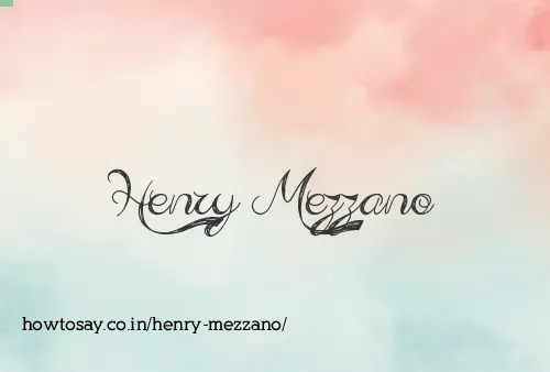 Henry Mezzano