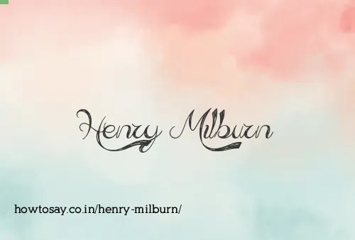 Henry Milburn