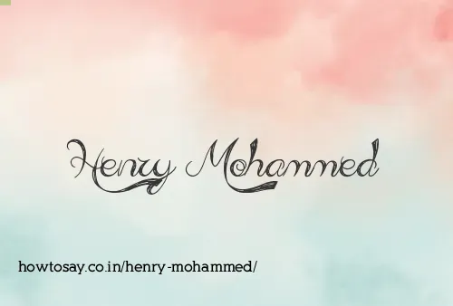 Henry Mohammed