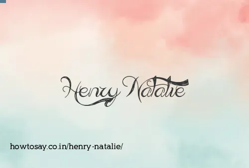 Henry Natalie