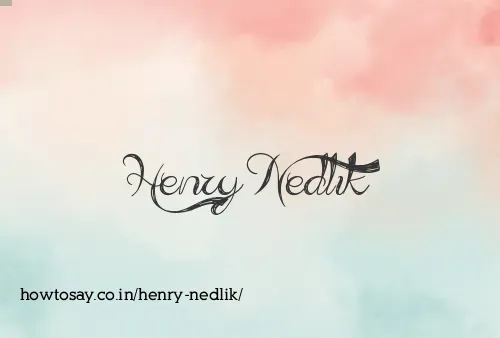 Henry Nedlik