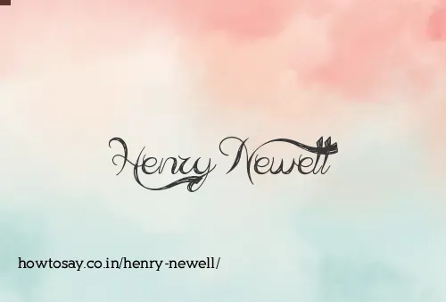 Henry Newell