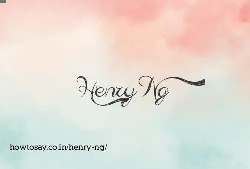 Henry Ng
