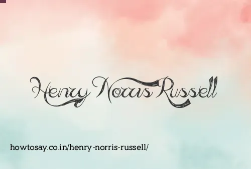 Henry Norris Russell
