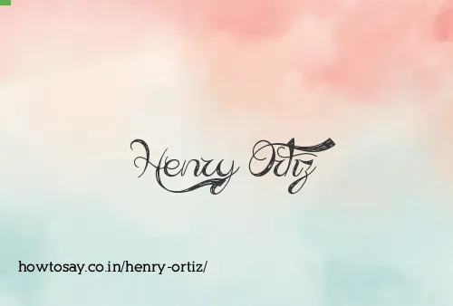 Henry Ortiz