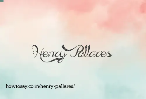Henry Pallares