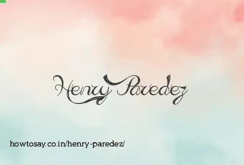 Henry Paredez