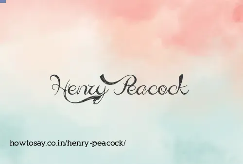 Henry Peacock