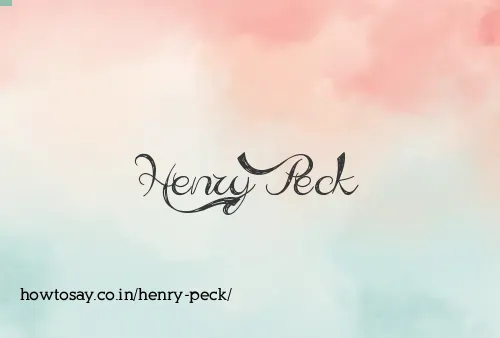 Henry Peck