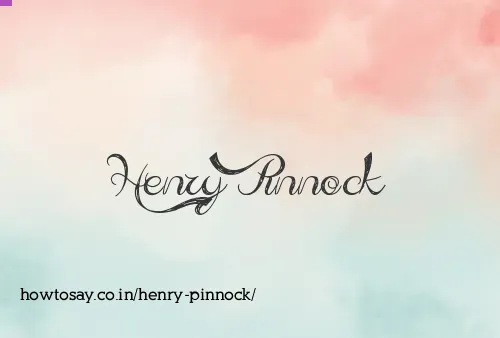 Henry Pinnock