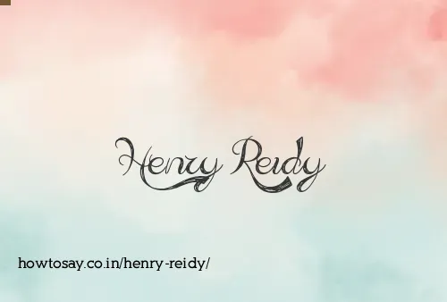 Henry Reidy