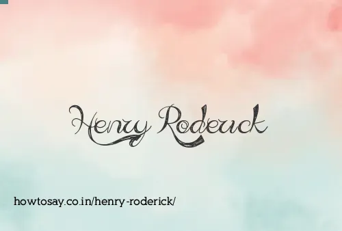 Henry Roderick