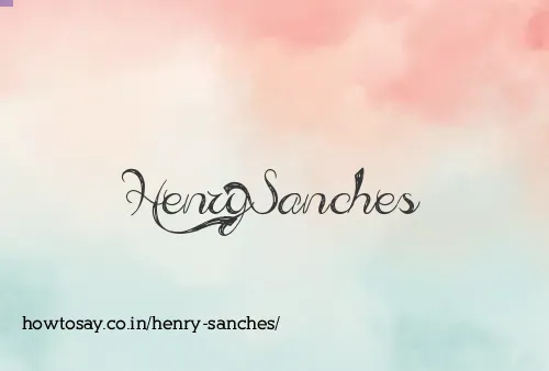Henry Sanches
