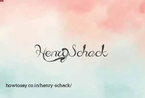 Henry Schack