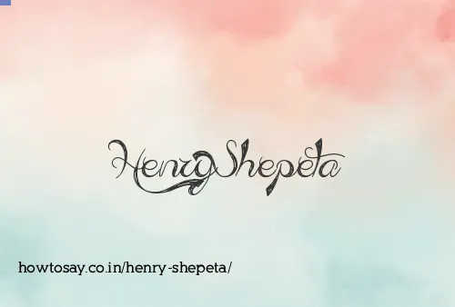 Henry Shepeta