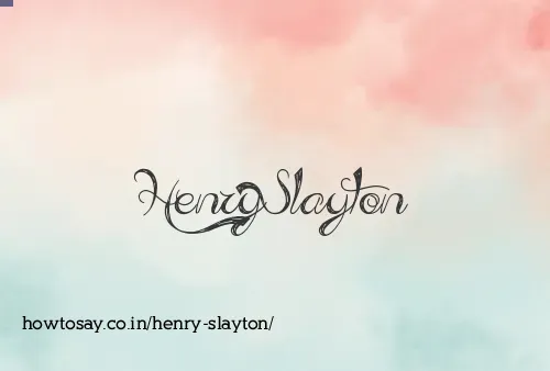 Henry Slayton